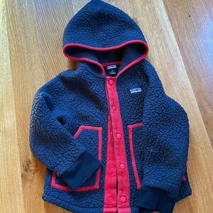 Patagonia toddler fleece snap jacket